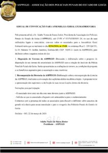 Edital de convocação